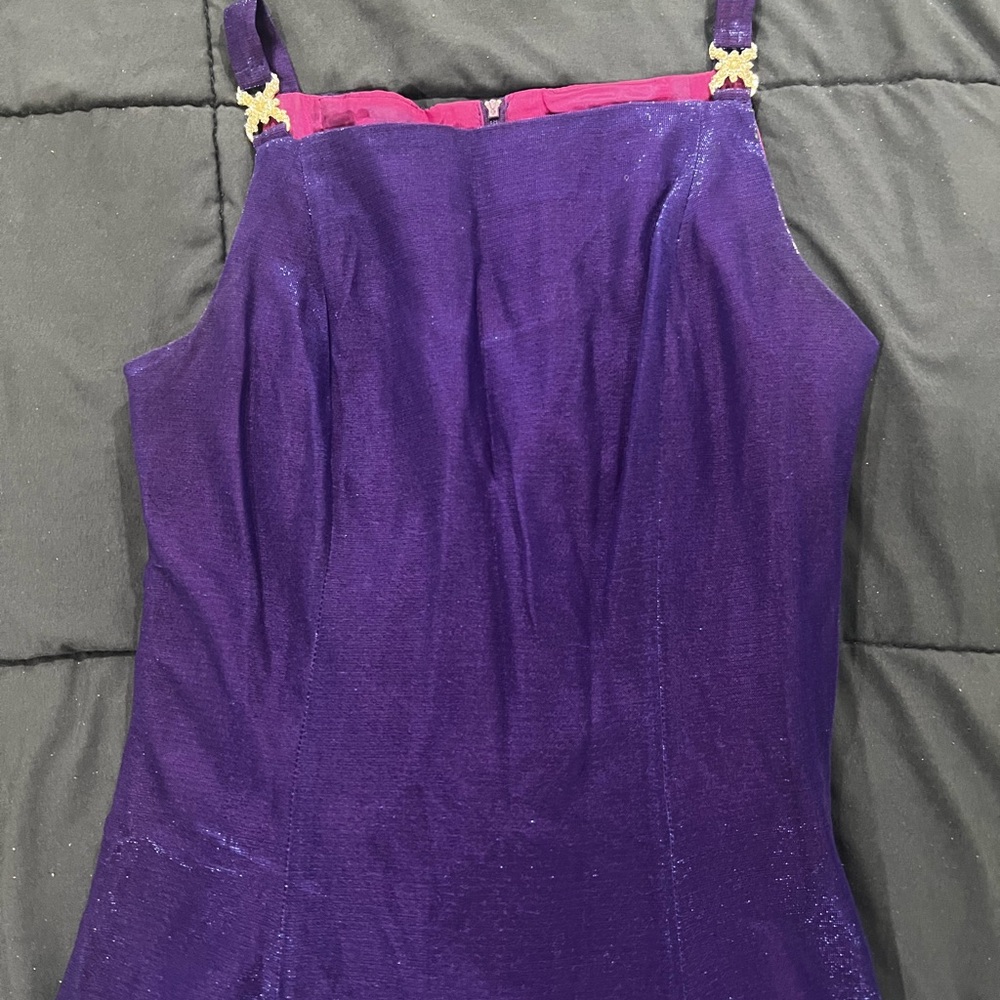 juniors size 9/10, formal dress, purple, short